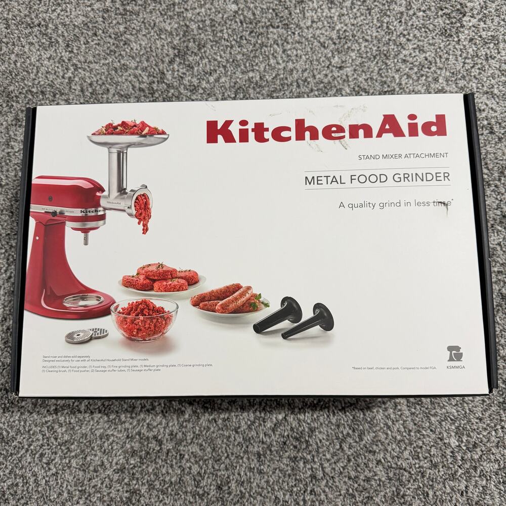 New in SEALED box, KitchenAid Metal Food Grinder Stand Mixer Attachment